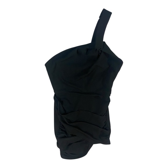 Elliatt Victoria Bodycon One Shoulder Mini Dress Asymmetrical Hem in Black Small - Picture 2 of 5